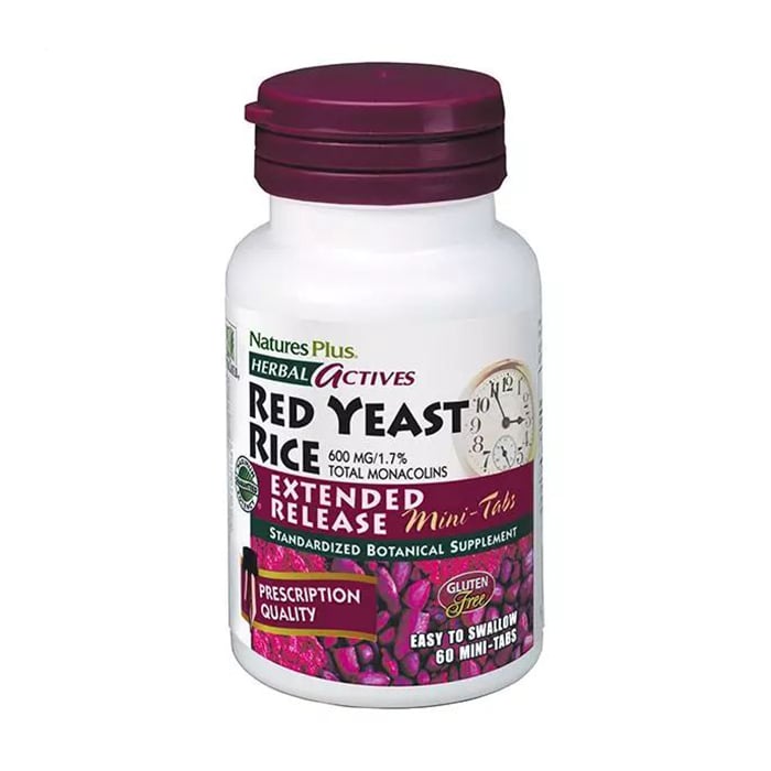 Червоний дріжджовий рис NaturesPlus Herbal Actives 600 мг, 60 таблеток